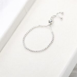 Pulsera enchapada con cristales